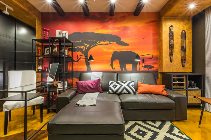 Zimmer im Safari-Stil