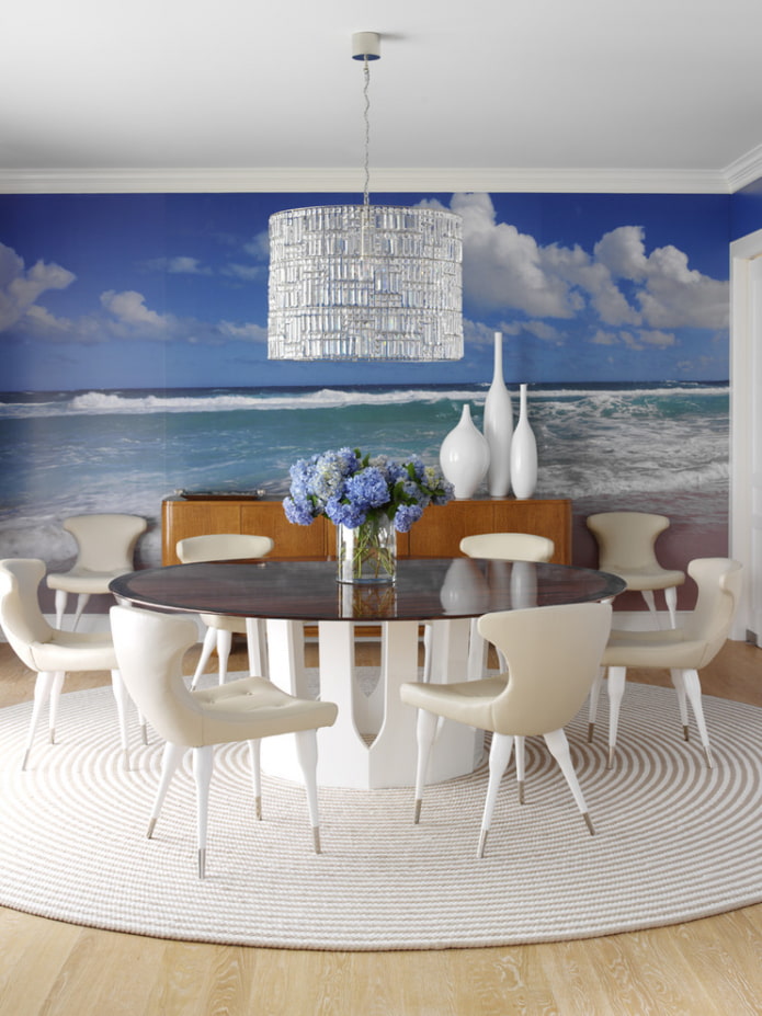 dining room design with picture