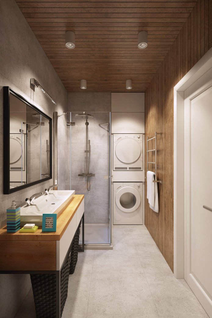 interior bathroom with shower