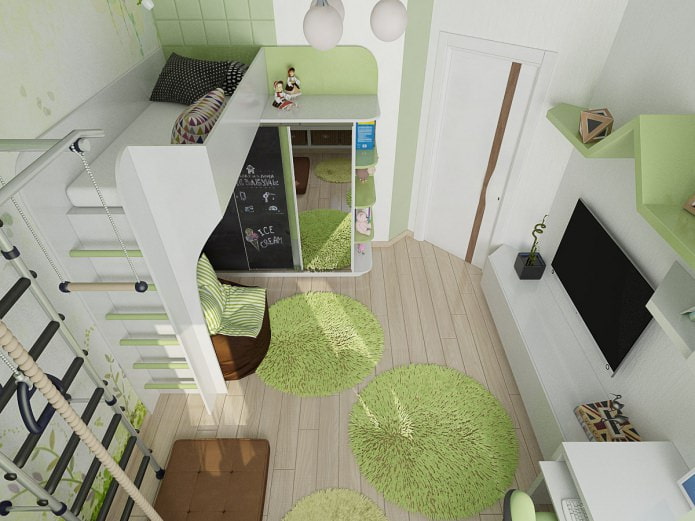 Kinderzimmer Design in Grün