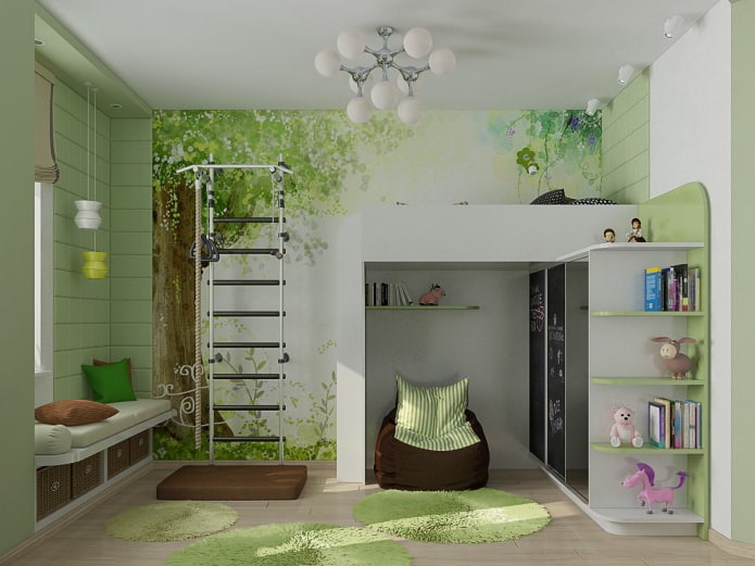 nursery design in green