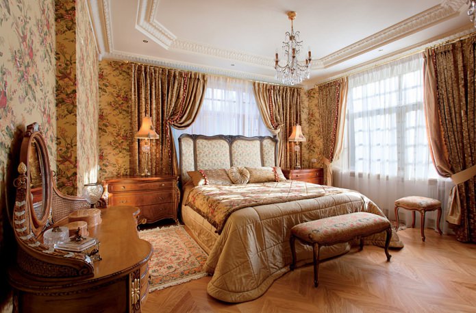 Bedroom in English style