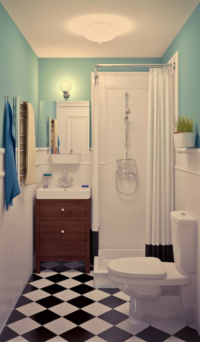 bathroom design with shower