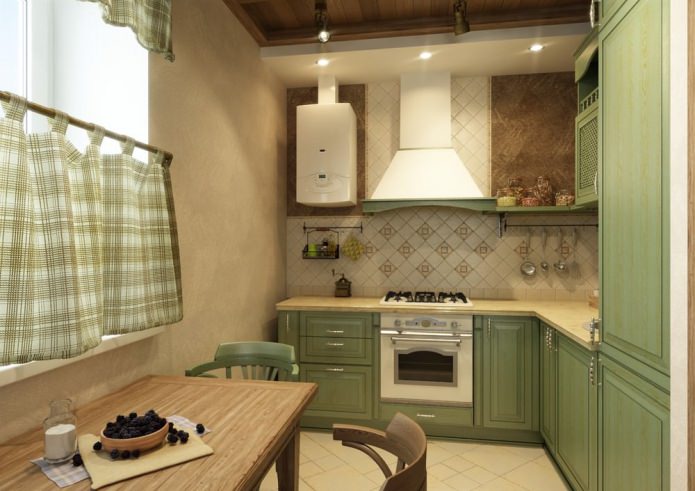 kitchen in a country style apartment