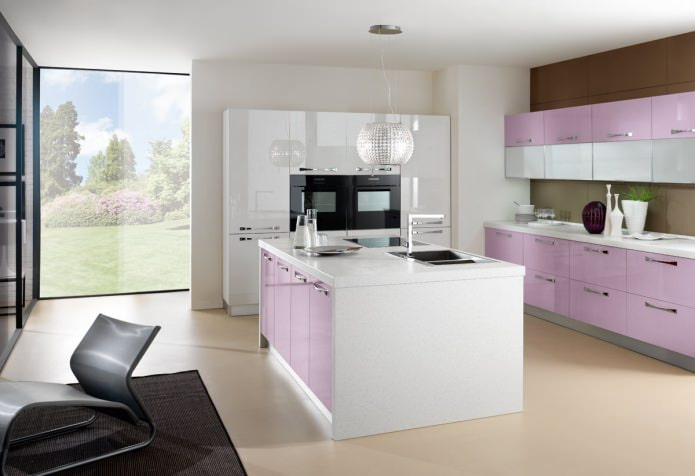 Lilac kitchen