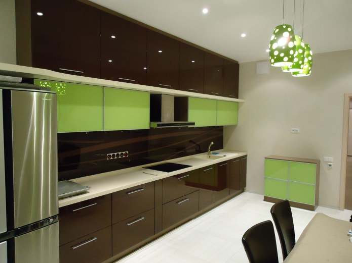 glossy kitchen furniture fronts