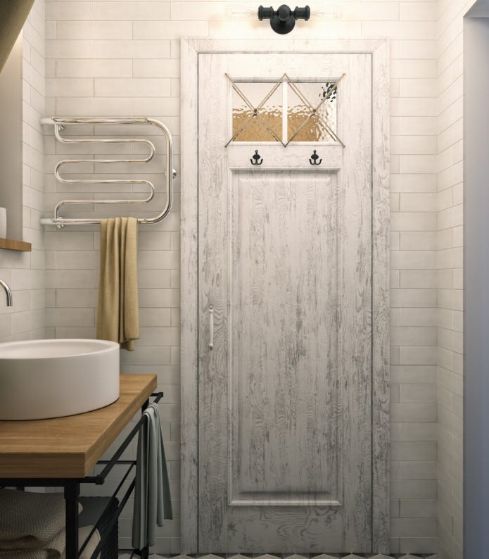 Bathroom design in a one-room vest apartment