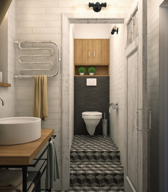 Fürdőszoba kialakítása egyszobás mellényes lakásban