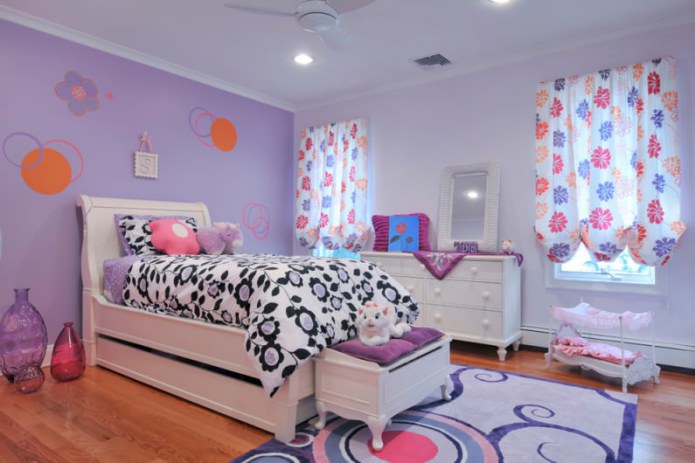 lilac room for girls