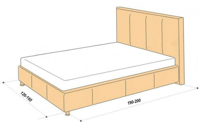 величине полу-брачног кревета