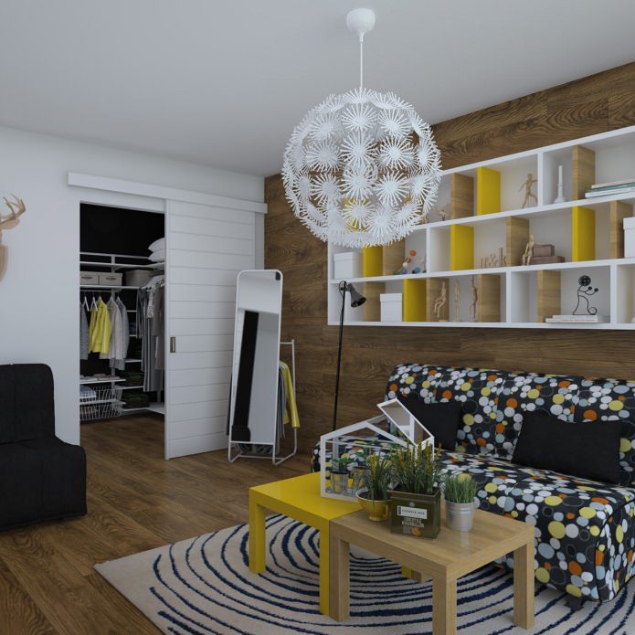 design of a one-room apartment