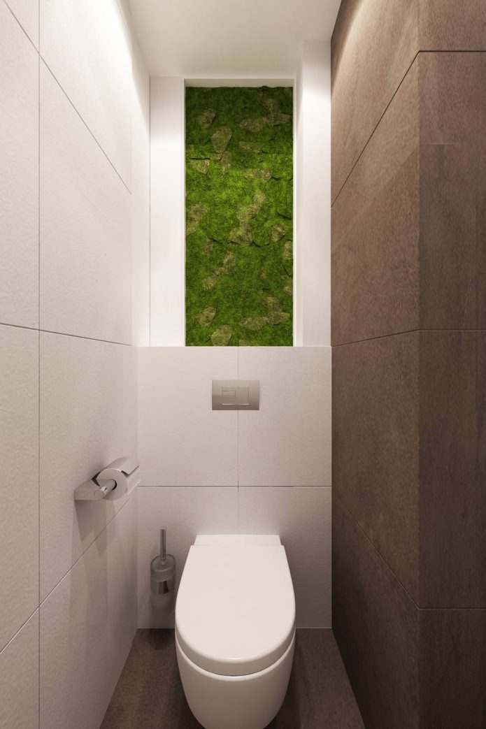 Badezimmer im Designprojekt einer 3-Zimmer-Wohnung