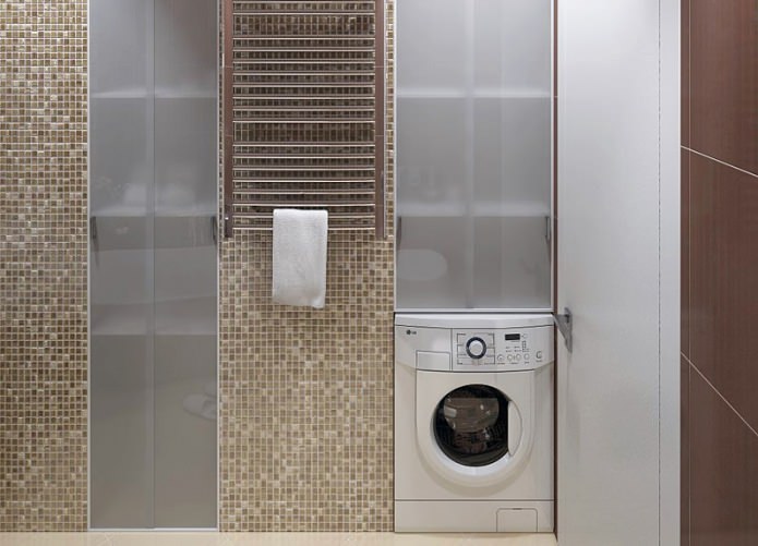 Badezimmer in einem Designprojekt einer 2-Zimmer-Wohnung