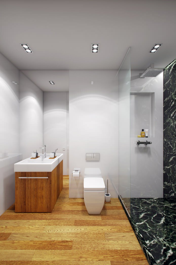 bathroom in the apartment interior design project