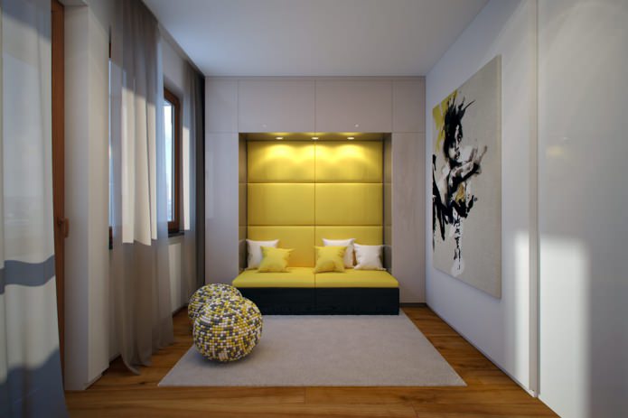 nursery sa proyekto ng interior design ng apartment