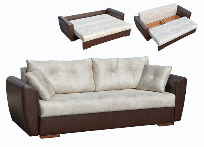 Eurobook sofa na may dalawang armrests