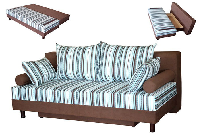 Eurobook sofa na walang armrests
