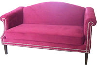 sofa in the bedroom for a girl