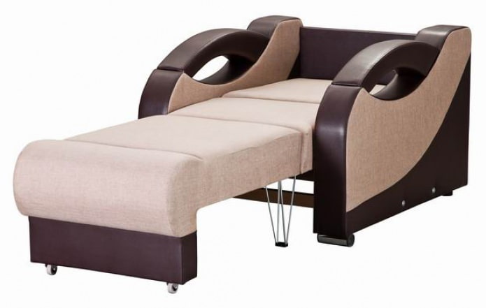 Armchair-bed with tick-tock mechanism (eurobook)