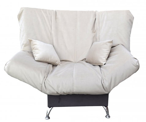 Armchair-bed with click-gag mechanism