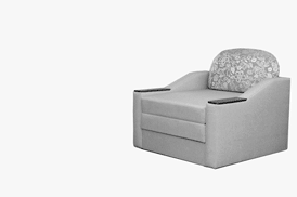 Ang armchair-bed na may mekanismo ng roll-out