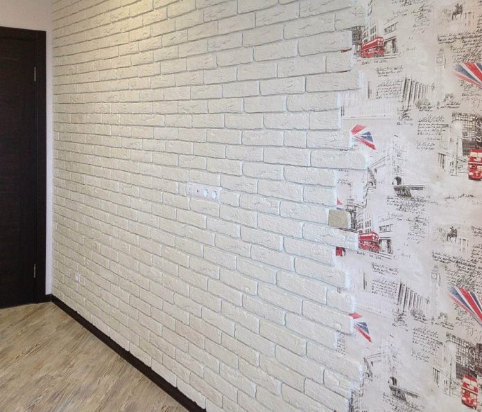 wallpaper white brick