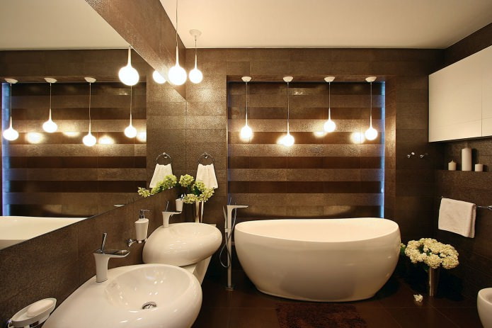 szállodai fürdő modern stílusban