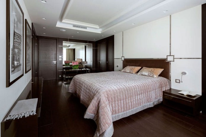 wall decoration in a modern bedroom