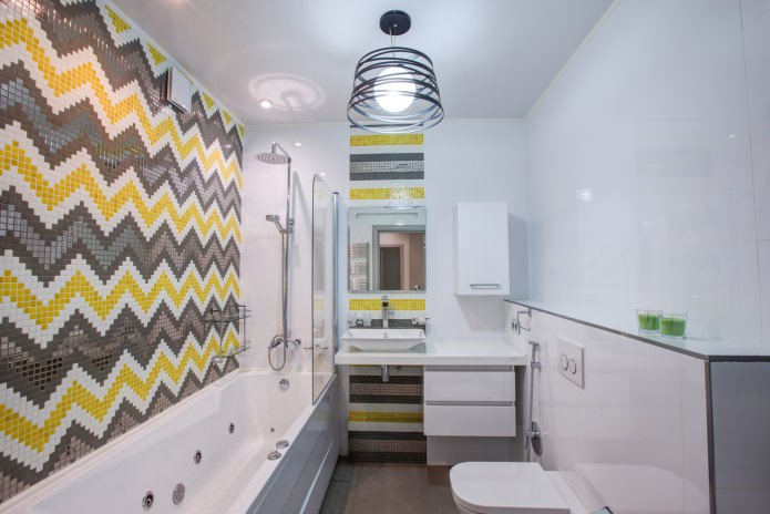 fürdőszoba belső modern stílusban