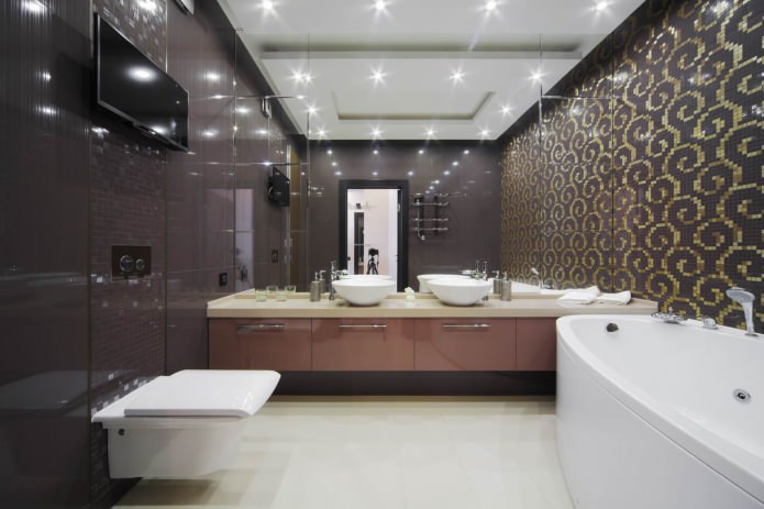 Bathroom design in a modern style