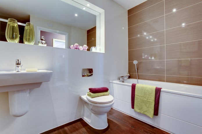fürdőszoba kialakítása modern stílusban