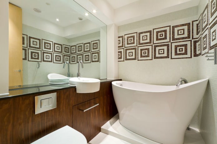 hotelová koupel v moderním stylu