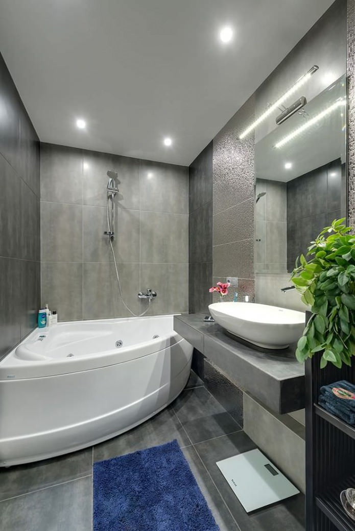 Badezimmereinrichtung im modernen Stil