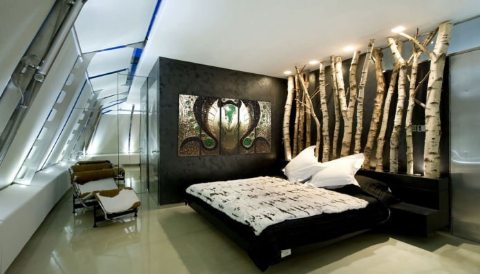 Eco-style bedroom design