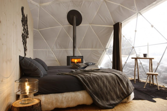 eco-style bedroom interior