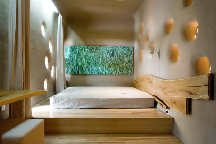 дизајн спаваће собе у еколошком стилу