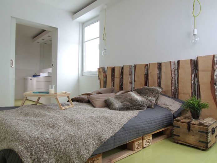 Schlafzimmerdesign im Öko-Stil