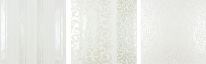 white wallpaper with pearlescent effect