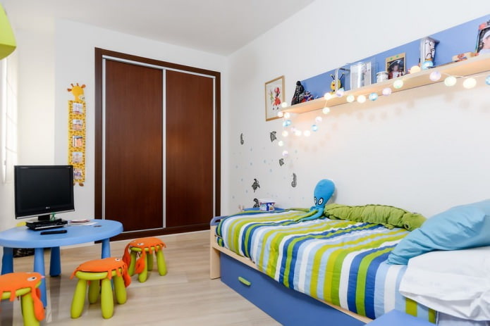 modern children's room of a small area