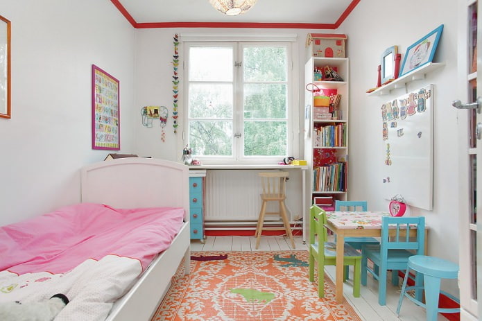 kompaktes Kinderzimmer im skandinavischen Stil