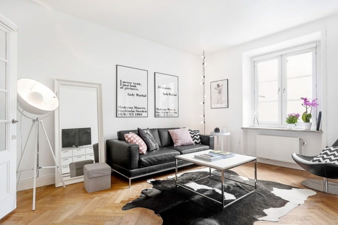 scandinavian style living room design