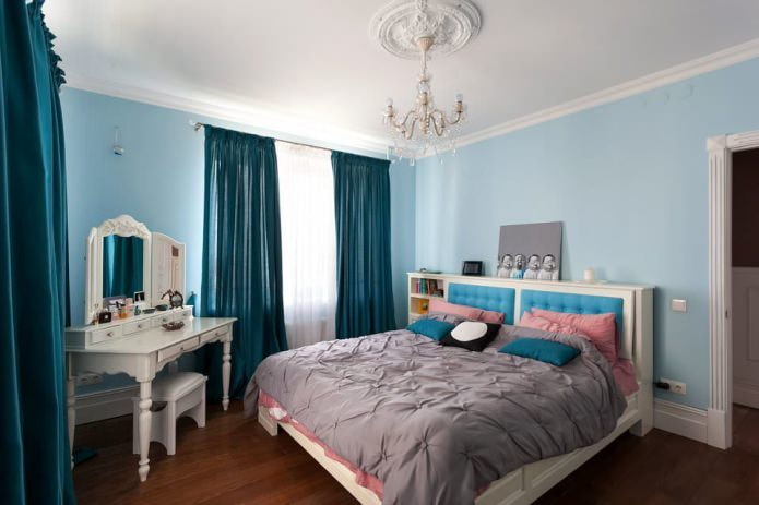 ห้องนอนโทนสีฟ้า