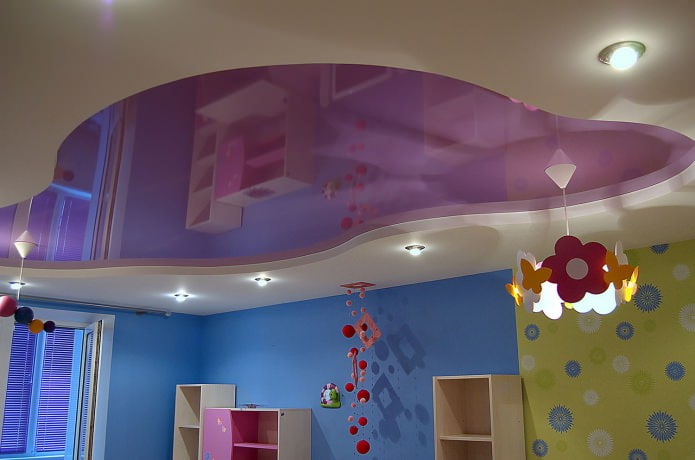 stretch ceiling in the nursery (lighting)