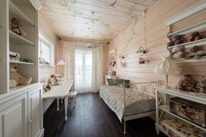 cozy nursery in country style