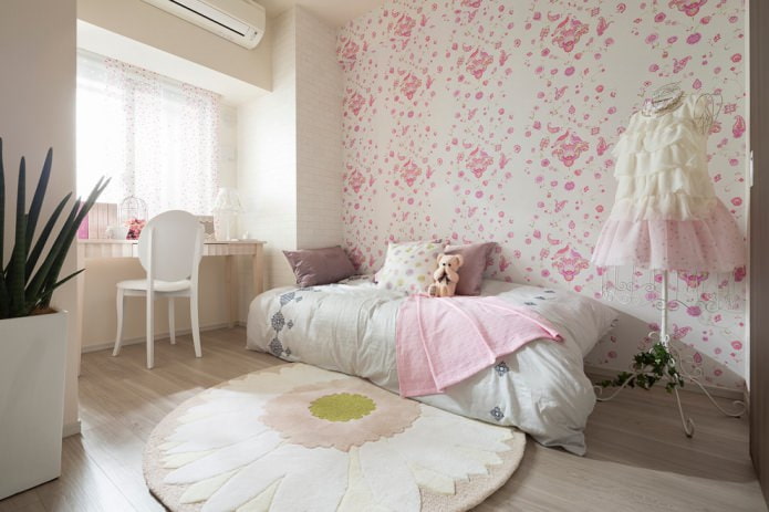 bedroom interior for a girl 6-8 years old
