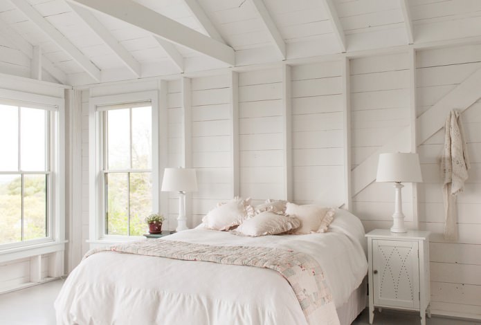 bedroom in white