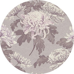 Floral pattern on wallpaper
