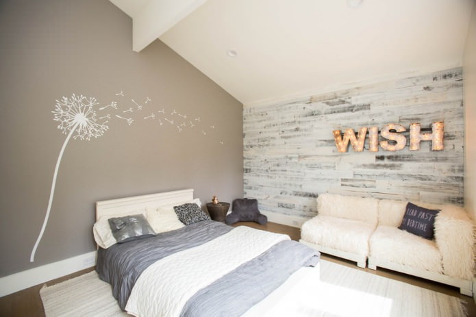 gray and white laminate on the wall