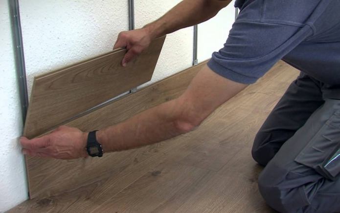 lathing for laying laminate boards on the wall