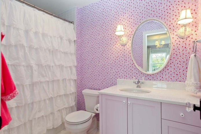 Pink-lilac wallpaper